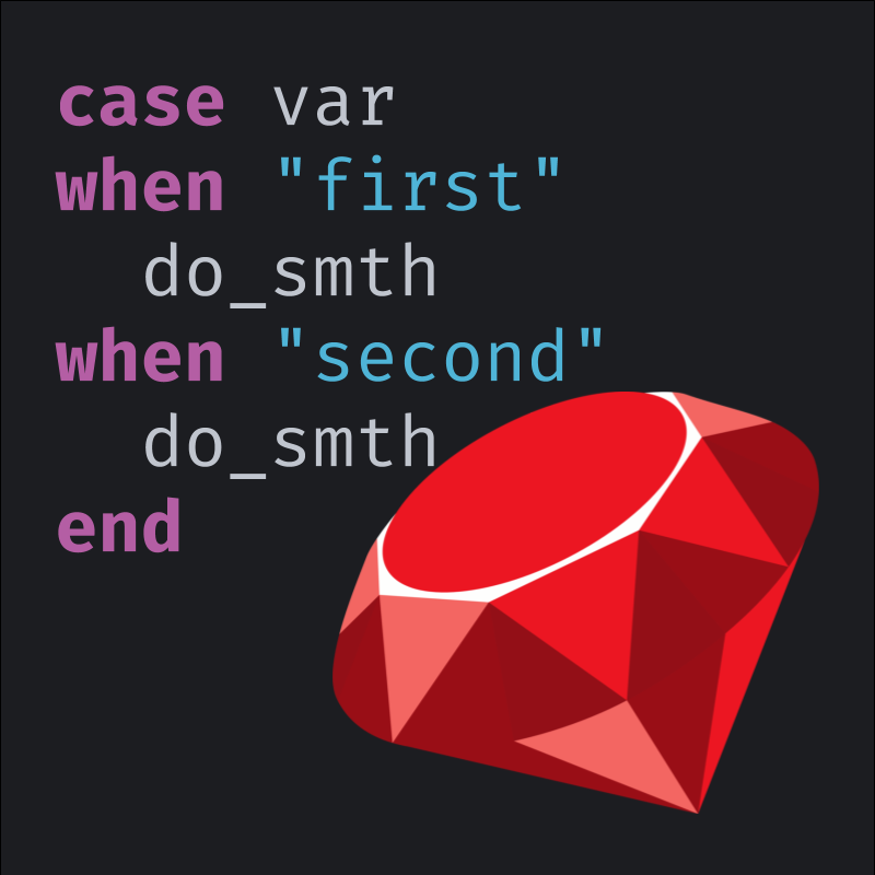 Оператор case в руби (с примерами) — Ruby Rush